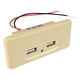 thumbnail image 2 of 12V - 24V Enchufe De Cargador USB Dual Para Automóvil Para Tableta Con Cámara Digital Para Automóvil 4.8A Beige, 2 of 4