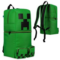 Mochila Minecraft Creeper Para Niño Con Correas Ajustables 50X21X19 Cm