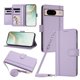 thumbnail image 1 of Funda Cartera para Google Pixel 8A con Bolsillo para Billetes, Morado Claro, 1 of 6