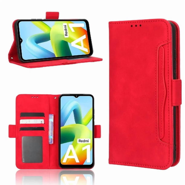 Funda Cartera Magnética para Xiaomi Redmi A1- Tarjetero Desmontable, Cuero PU, Soporte