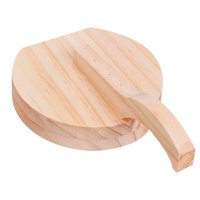 Wakshome - Prensa De Tortilla De Madera Natural Redonda Con Asa