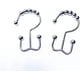 thumbnail image 3 of Gancho de rodillo doble cromado para cortina, 3 of 6