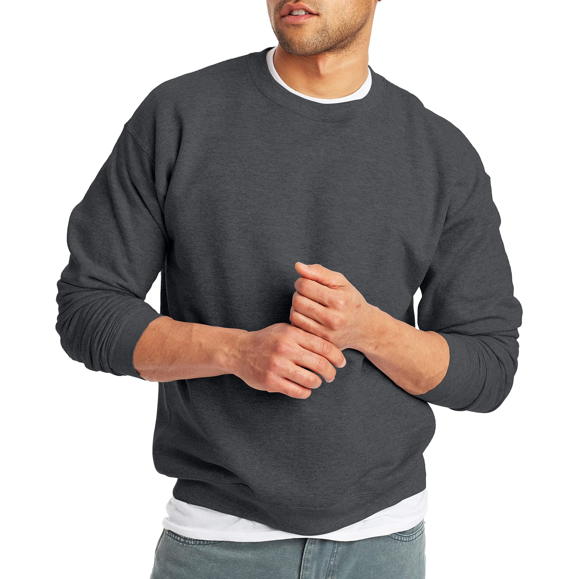 Sudadera Hanes Ecosmart Para Hombre Charcoal Heather Xxl