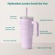 thumbnail image 4 of Vaso térmico REDUCE de acero inoxidable de doble pared, 24 oz, lila, 4 of 8