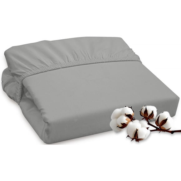 Sábana bajera ajustable ROYALE LINENS de 300 hilos, 100% algodón, completa