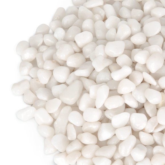 Pebbles GASPRO, 1,13 kg, para plantas de interior, rocas blancas de 3/8 pulgadas
