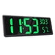 thumbnail image 2 of Reloj De Pared Digital LED Grande Con Temperatura Interior Verde, 2 of 3