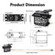 thumbnail image 4 of Servo RHINOESC GD3511MG 35 kg/cm Torque 8.4V Resistente al Agua, 4 of 7
