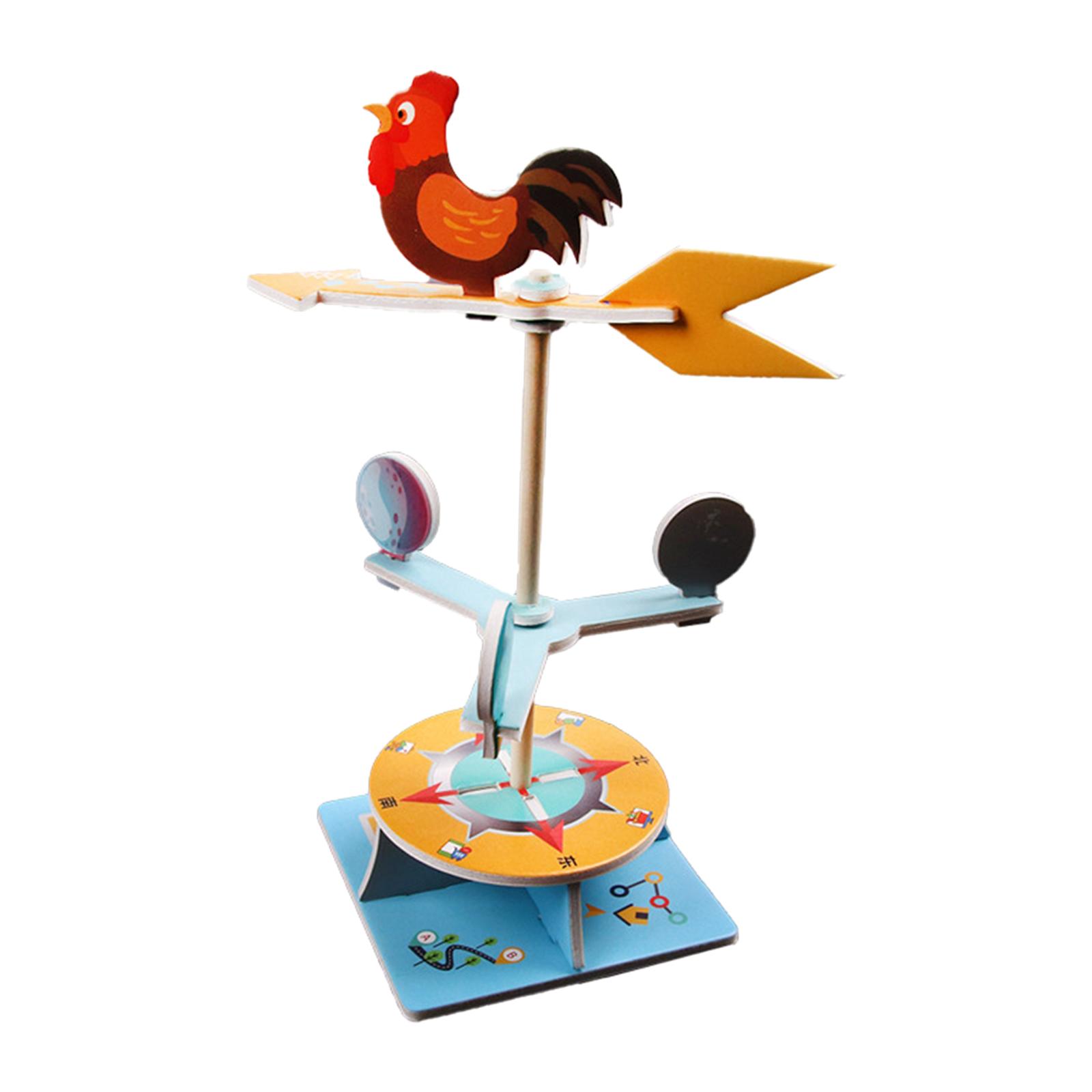 Magideal - Diy Veleta Con Gallo Dirección Del Tiempo Física Actividades De Aprendizaje Ornamento Juguete Educativo Para Adolescentes Actividad De Grupo Regalo