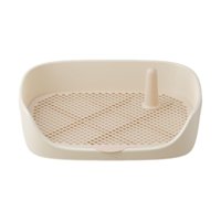 Magideal - Bandeja Para Ir Al Baño Para Adiestramiento De Inodoros Para Perros, Entrenador Para Ir Al Baño, Orinal, Sartén, Almohadillas De Entrenamiento, Soport Beige 40X30X11Cm