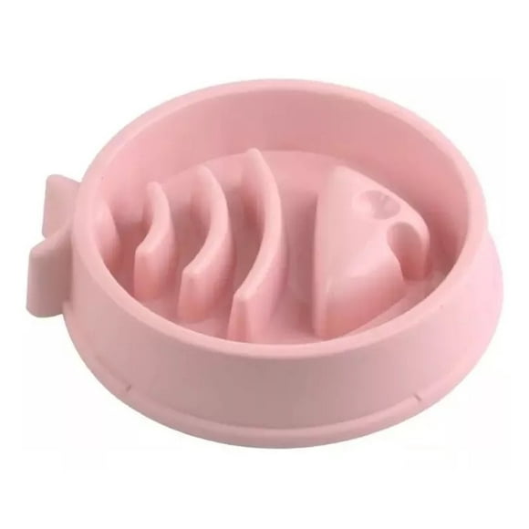 Plato De Alimentación Lenta (antiansiedad) Rosado