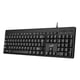 thumbnail image 1 of Teclado Usb Antiderrame Compacto Negro Kb-116, 1 of 5