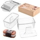 thumbnail image 1 of Kit de moldes Musubi MIUQILAIY, transparente, 3 unidades con cortador de carne para almuerzos, 1 of 3