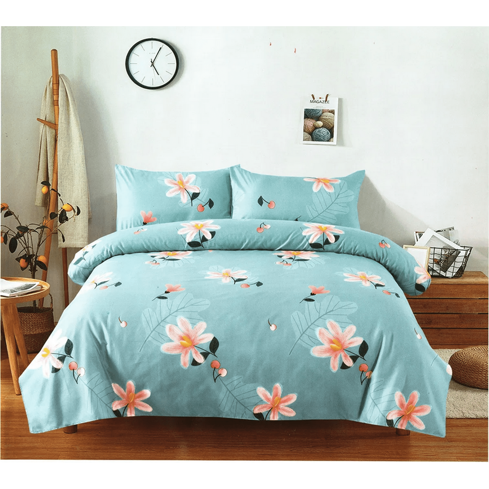 Genérico - Juego Sabana Estampado Algodon 1.5 Plaza 3 Pzas Color 13