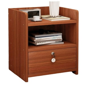 Mundo Online - Velador Classic 2 Niveles 1 Cajon + Llave 42X33X27 Cm