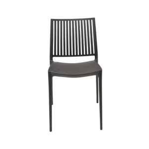 Silla Plástico Apilable Deco Noruega Negro Escandinavia Negro Tamaño Único