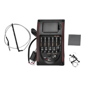 Magideal - Pastilla De Guitarra, Sintonizador Piezoeléctrico, Preamplificador, Accesorio Para Instrumento Musical, Portátil Para Guitarras Acústicas, Ecualizador