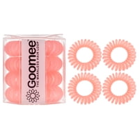 Set Ligas Para El Pelo Goomee The Markless Hair Loop Huntington Peach 4 Piezas Mujer