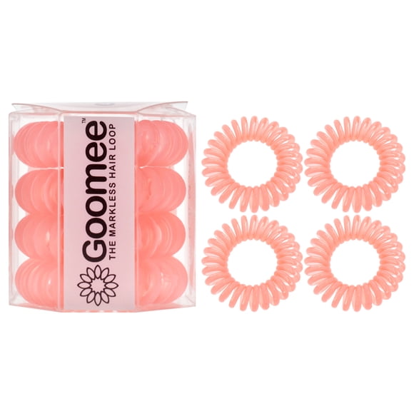Set Ligas Para El Pelo Goomee The Markless Hair Loop Huntington Peach 4 Piezas Mujer