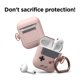 thumbnail image 3 of Funda elago AW5 para AirPods 1 y 2 color Rosa Arena con llavero, 3 of 7