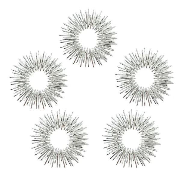 5-15pcs Acupressure Rings Spiky Sensory Finger Rings Set for Teens Adults Stress Reducer Massager Stress Relief Fidget Toys