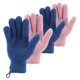 thumbnail image 1 of Guantes de baño exfoliantes CLEEDY 4 piezas azul y rosa, 1 of 7