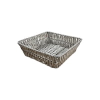 Oem - Bandeja Cesta De Ratan Cesta Tejida Alimento Cuadrada 20X7Cm G