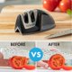 thumbnail image 2 of Afilador de cuchillos KitchenIQ Edge Grip, 2 etapas, negro, 2 of 9