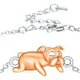 thumbnail image 2 of Pulsera plata 925 bulldog perrito mujer, 2 of 3