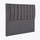 thumbnail image 3 of Respaldo de cama King Gris Tubular con soporte a piso, 3 of 6