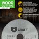 thumbnail image 4 of Hoja de sierra circular GRAFF 4,5" 120T para madera, eje de 2,2 cm, 4 of 6