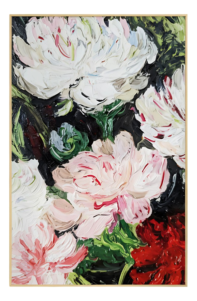 Genérico - Cuadro Decorativo Arte Visual Floral Elegante Hogar Jhn