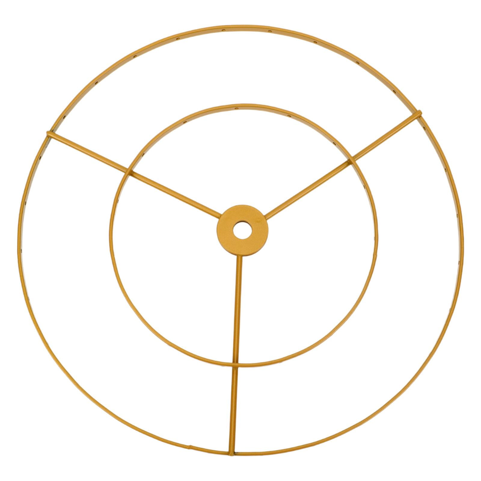 Magideal - Anillo De Marco De Pantalla De Lámpara Para Soporte De Luz De Escritorio, Práctico Soporte De Pantalla De Lámpara Diy, Anillo De Hierro Para Restauran 35cm