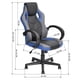 thumbnail image 4 of Silla Gamer Pu Flow Ergonómica para Escritorio Azul, 4 of 5