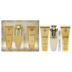 New Brand - Luxury De Para Mujeres: Set De Regalo En Spray Edp, Gel De Ducha, Loción Corporal Y Spray Edp
