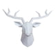 thumbnail image 5 of Cabeza de Ciervo Decoración Colgante Estatua Artística Escultura de Animal Adorno Geométrico Fabricado en Resina Duradera Adecuado para Dormitorio Sal Blanco, 5 of 5