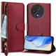 thumbnail image 1 of Funda Billetera Cremallera para TCL 60 5G con Porta Tarjetas, Soporte y Correa Rojo, 1 of 5
