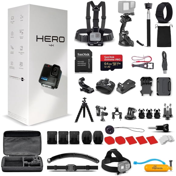 Cámara de acción GoPro Hero Black Compact 4K Ultra HD 12MP