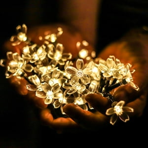 Gen - Luces Flores Solar 50 Leds 7Mt Ip65