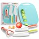 thumbnail image 1 of Set de cuchillos Baketivity con tabla de cortar y pelador, 1 of 9