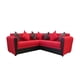 thumbnail image 2 of SECCIONAL ALEMANIA PU NEGRO TELA ROJO, 2 of 2