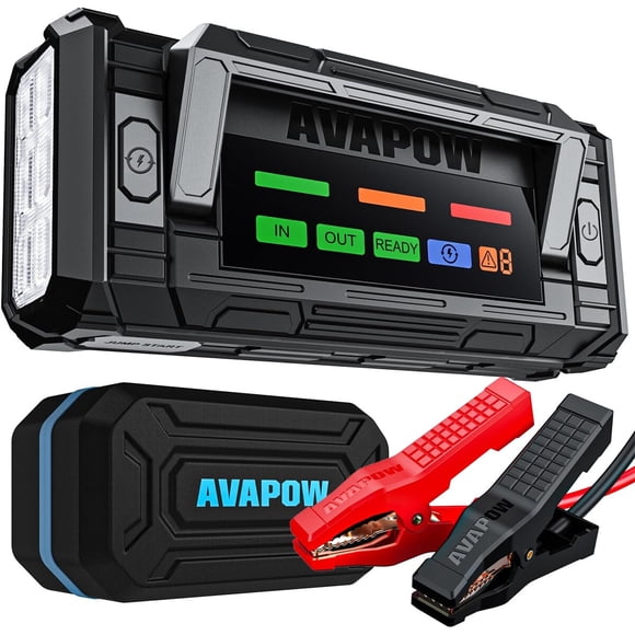 AVAPOW 8000A Portable Battery Jumper Starter with HD Display