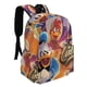 thumbnail image 2 of Leyenda de los Tres Caballeros-theme Backpack, Campus style schoolbag Bookbag with Adjustable Shoulder Straps And Large Zip Compartment, Unisex Travel Bags.42x30x15cm, 2 of 6
