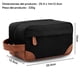 thumbnail image 3 of Bolsa de aseo de viaje - Bolsa de aseo colgante para hombres Bolsa de afeitado de lienzo resistente al agua con gran capacidad para viajar - negro, 3 of 3