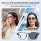 thumbnail image 5 of Gafas Inteligentes MNVOEQ AI con Bluetooth y Lentes Fotocromáticas, 5 of 9