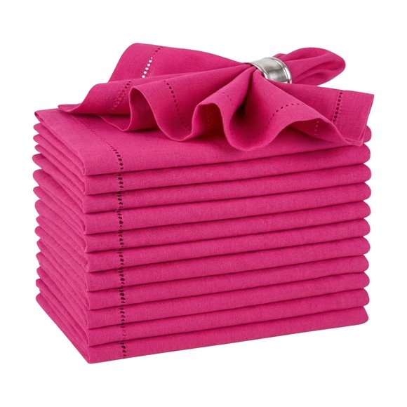 Servilletas de Tela Palita Rosa Intenso 46 cm Juego de 12