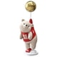 thumbnail image 3 of Figurita de oso creativa, estatua de resina, globo, figura de oso, escultura ornamental para sala de estar, estante, decoración de arreglo de oficina , Rojo, 3 of 5