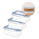 thumbnail image 1 of Taper contenedor hermético plástico 500 ml comida 3u, 1 of 3