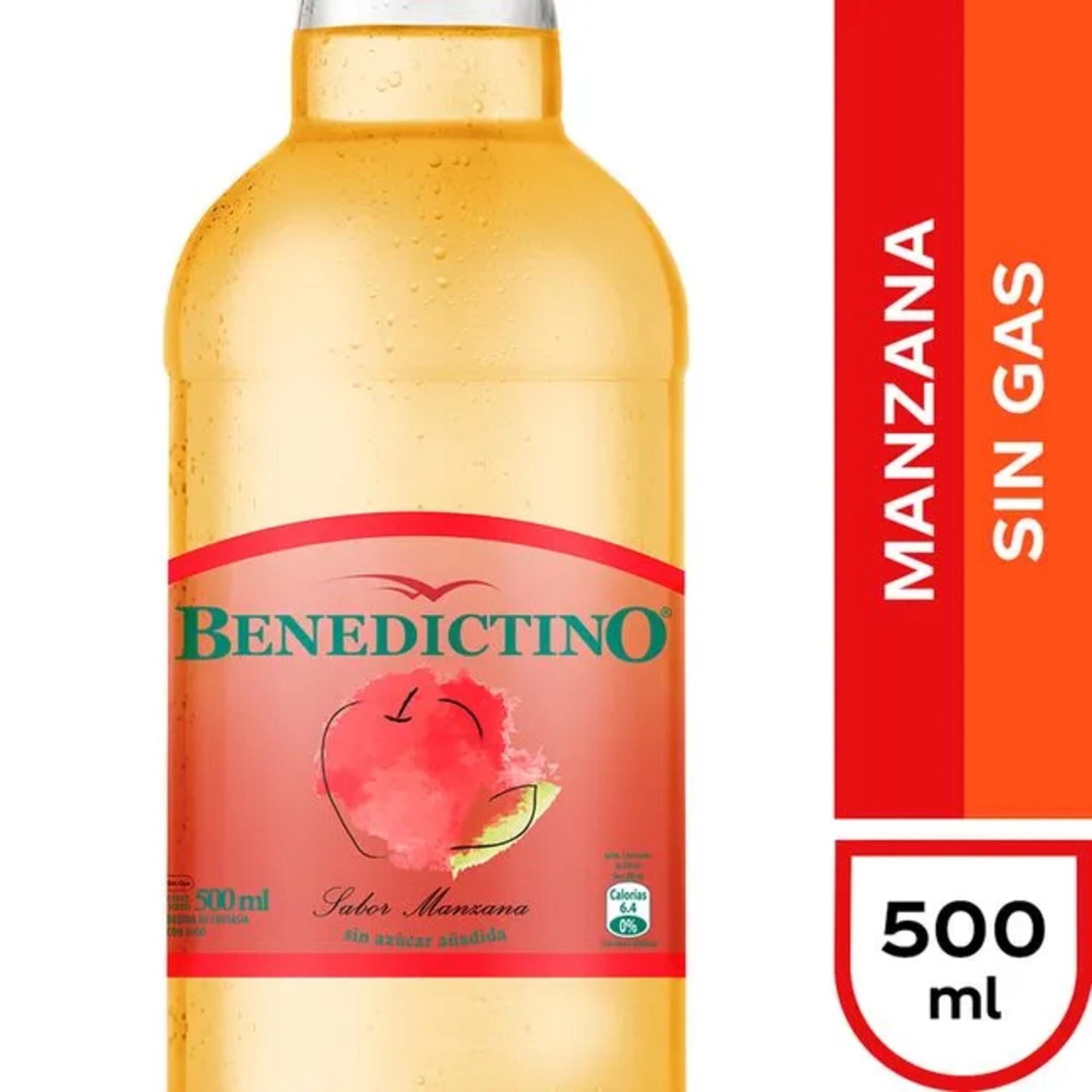 Agua Saborizada Manzana Botella 500 ml Benedictino