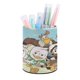 thumbnail image 1 of Patoaventuras-theme Cylinder Pen Holder Pencil Organizer with Flannel Lining PVC Leather Material Cardboard Base for study work 10*8CM, 1 of 6
